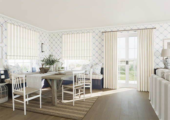 Noble Stripe, Rye - Made to Measure Curtains - Image 7